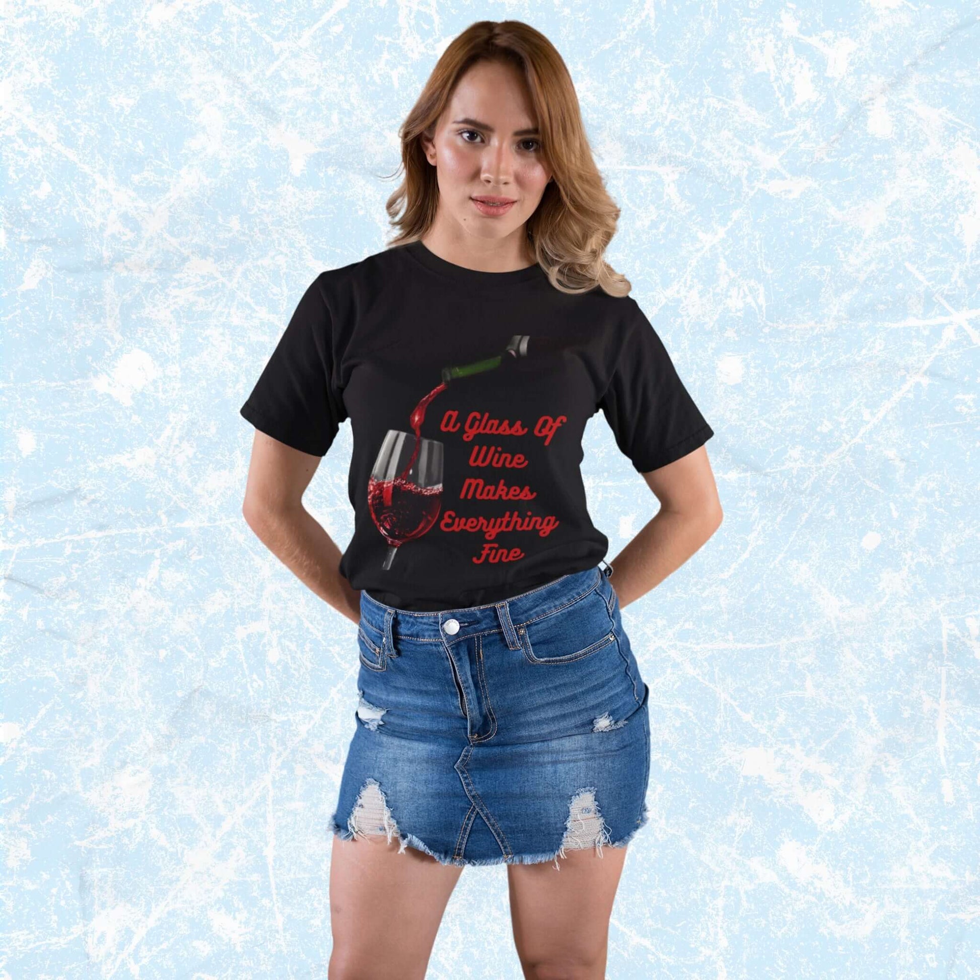 WineMakesEverythingFineFunnyAdultUnisexT-Shirt_HumorJokeTeeShirtbyMiller_sManicMenagerie2.jpg Miller's Manic Menagerie