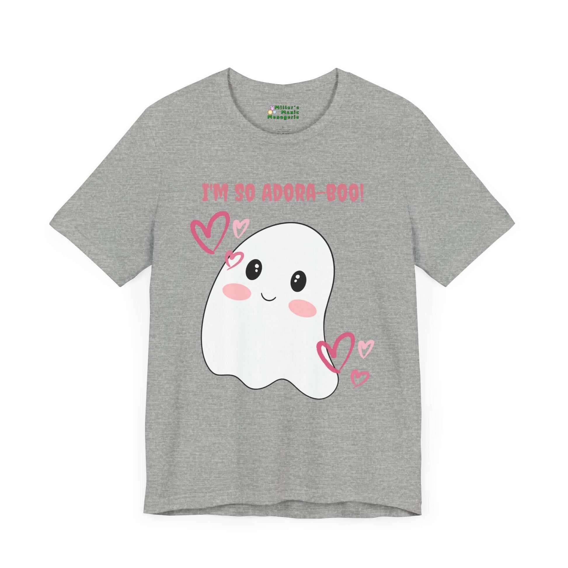 Adora-boo_Funny_Cartoon_Adorable_Ghost_Pun_Adult_Unisex_T-Shirt_Halloween_Humor_Joke_Tee_Shirt_by_Miller_s_Manic_Menagerie_Athletic_Heather_Front.jpg Miller's Manic Menagerie