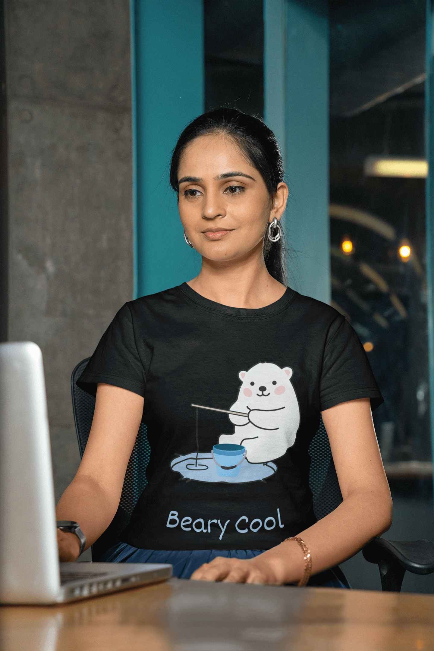 Miller_s_Manic_Menagerie_Adult_Unisex_T-Shirt_Cute_Polar_Bear_Saying_Happy_Slogan_Arctic_Lover_Funny_Phrase_Adorable_Tee_3.png MillersMMMerch