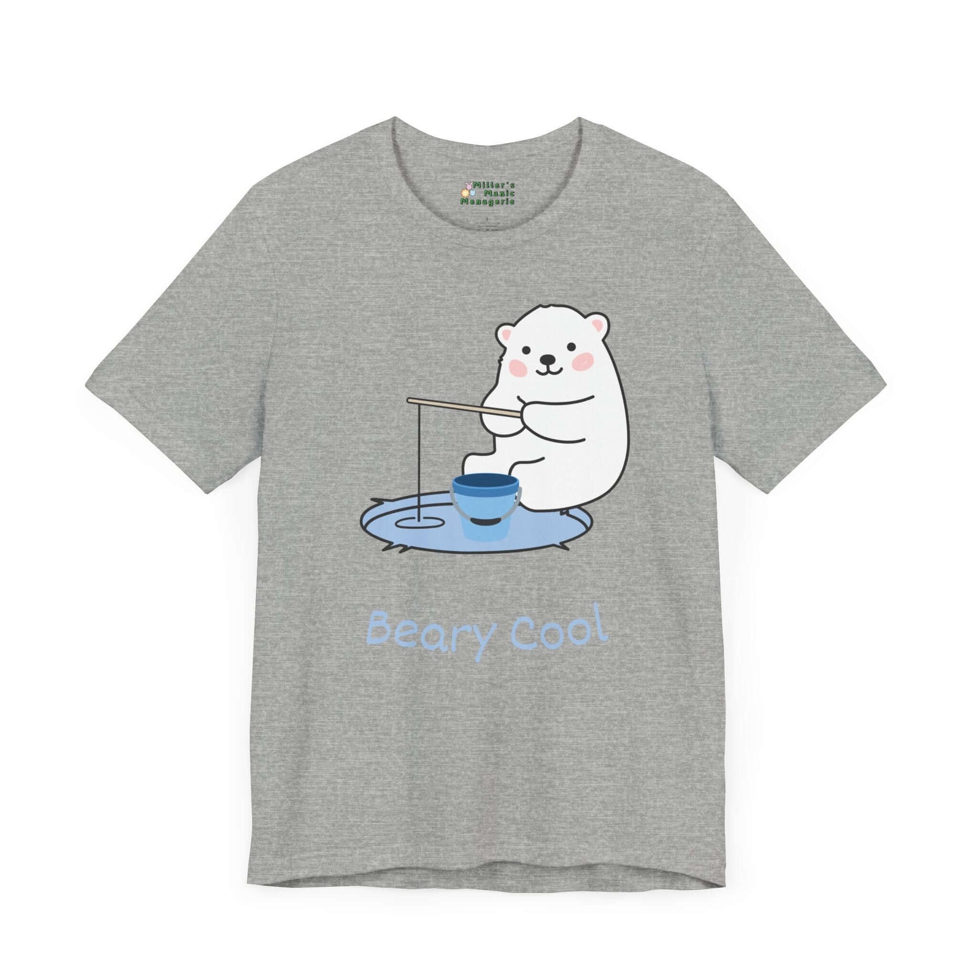 Beary_Cool_Funny_Cartoon_Pun_Adult_Unisex_T-Shirt_Humor_Polar_Joke_Tee_Shirt_by_Miller_s_Manic_Menagerie_Athletic_Heather_Front.jpg Miller's Manic Menagerie