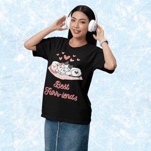 Best Furr-iends Cat Friends Tee, Adult Unisex T-Shirt