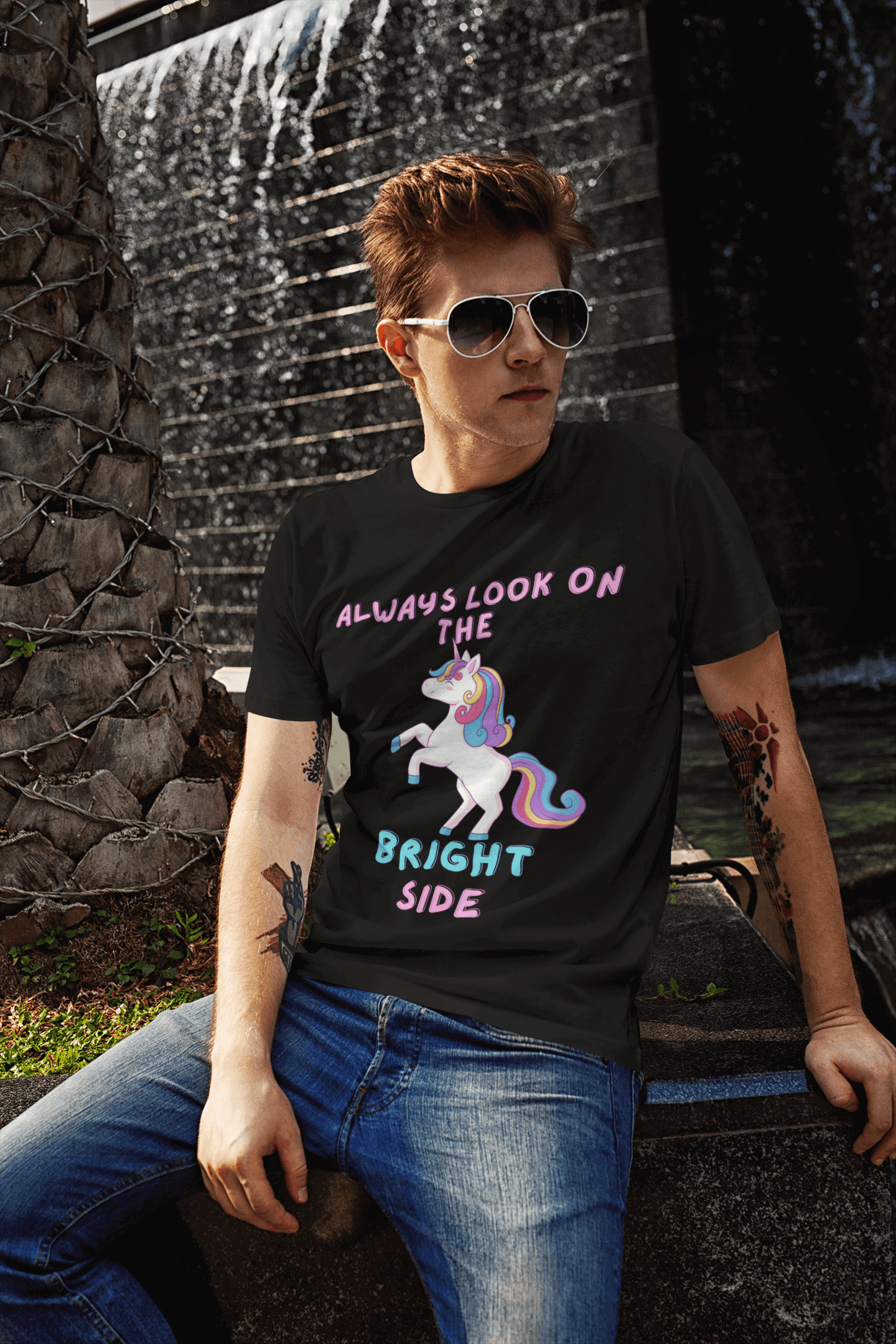 Miller_s_Manic_Menagerie_Cartoon_Slogan_Rainbow_Unicorn_Adult_Unisex_T-Shirt_Pony_Happy_Pride_LGBTQ_Uplifting_Joy_Tee_5.png MillersMMMerch