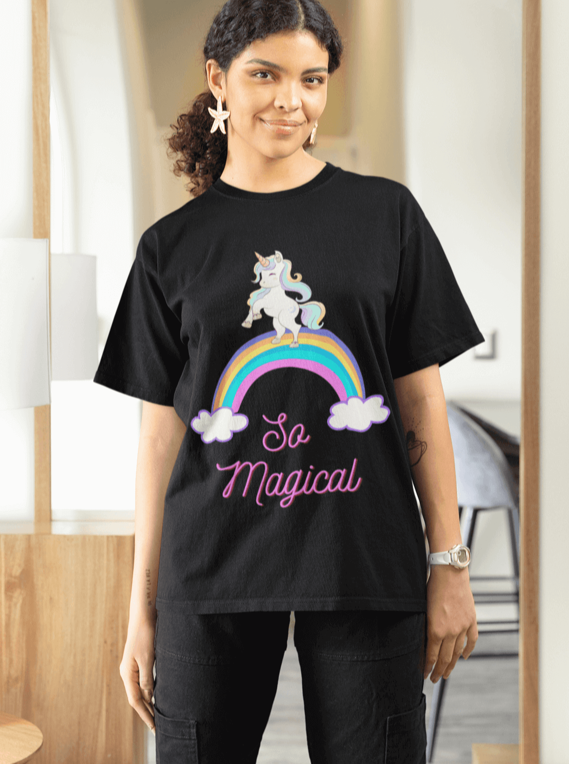 Miller_s_Manic_Menagerie_Magical_Cartoon_Rainbow_Unicorn_Adult_Unisex_T-Shirt_Pony_Funny_Playful_Cute_LGBTQ_Pride_Happy_Tee_2.png MillersMMMerch