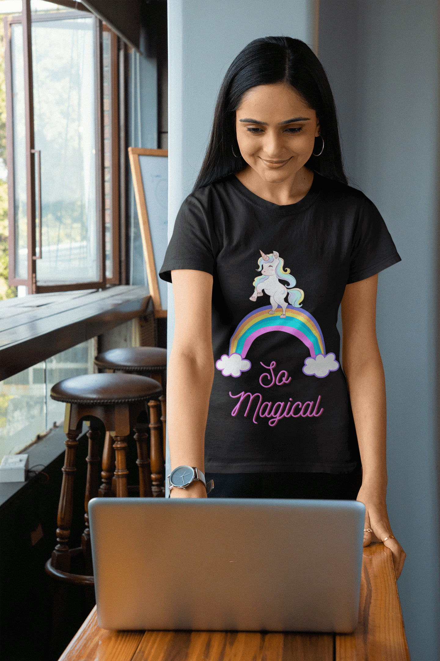 Miller_s_Manic_Menagerie_Magical_Cartoon_Rainbow_Unicorn_Adult_Unisex_T-Shirt_Pony_Funny_Playful_Cute_LGBTQ_Pride_Happy_Tee_3.png MillersMMMerch