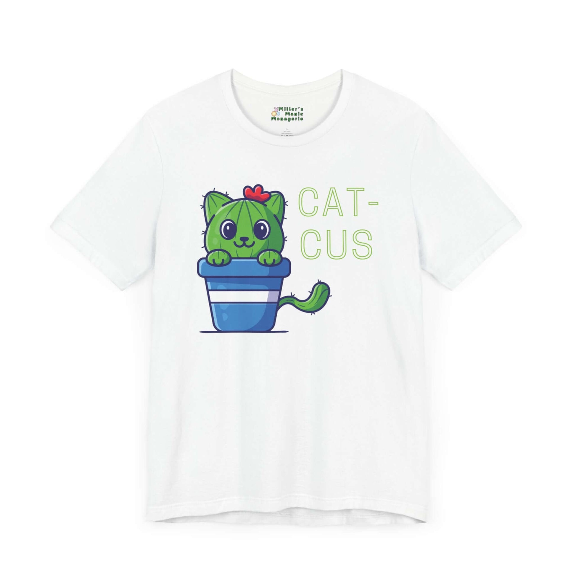 Cat-Cus_Funny_Cartoon_Cat_Cactus_Adult_Unisex_T-Shirt_Humor_Succulent_Joke_Tee_Shirt_by_Miller_s_Manic_Menagerie_White_Front.jpg Miller's Manic Menagerie