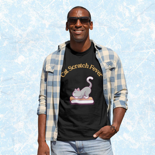 CatScratchFeverFunnyCartoonAdultUnisexT-Shirt_HumorKittyJokeTeeShirtbyMiller_sManicMenagerie1.jpg Miller's Manic Menagerie