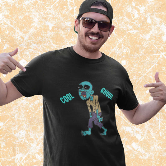 CoolGhoulFunnyCartoonUndeadAdultUnisexT-Shirt_HumorZombieJokeTeeShirtbyMiller_sManicMenagerie1.jpg Miller's Manic Menagerie