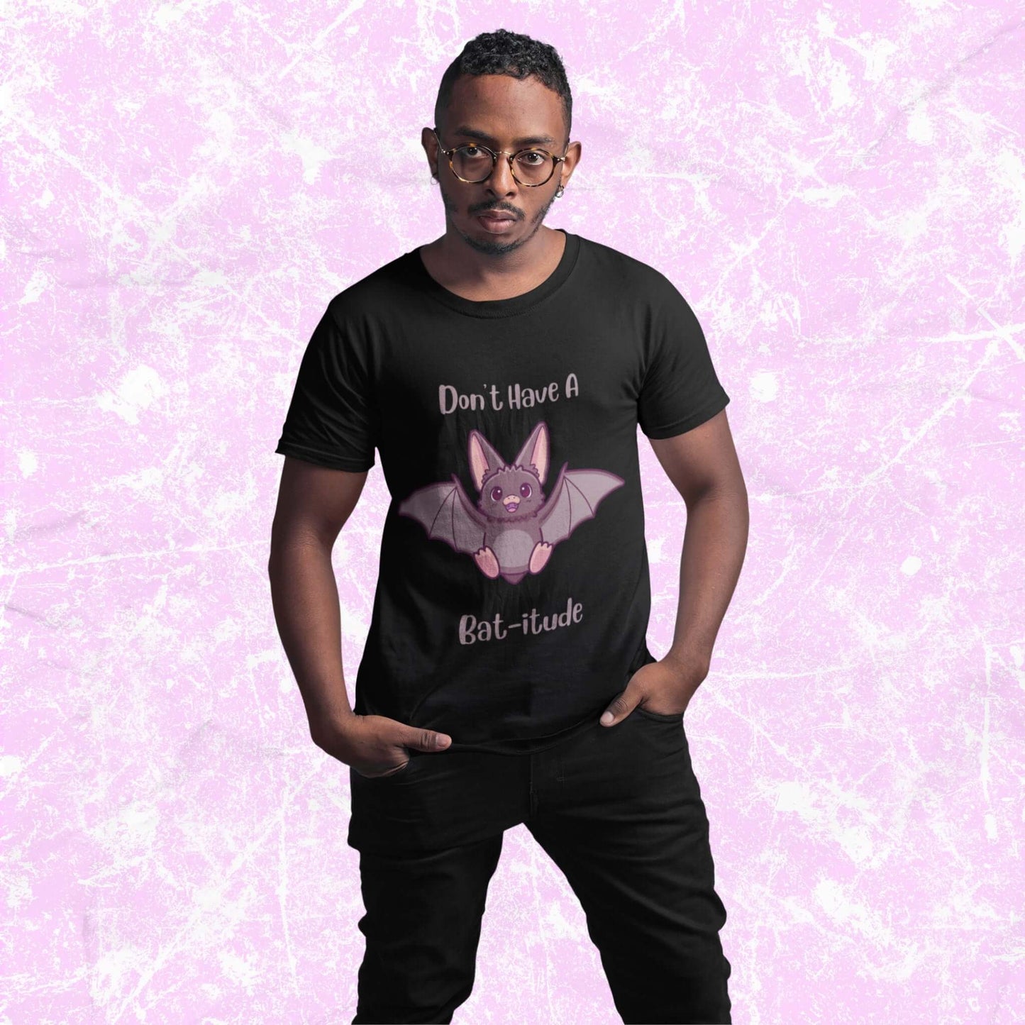 Don_tHaveABat-itudeFunnyCartoonAdultUnisexT-Shirt_AttitudeHumorJokeTeeShirtbyMiller_sManicMenagerie2.jpg Miller's Manic Menagerie