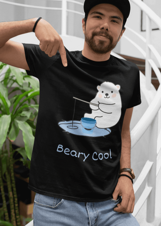 Miller_s_Manic_Menagerie_Adult_Unisex_T-Shirt_Cute_Polar_Bear_Saying_Happy_Slogan_Arctic_Lover_Funny_Phrase_Adorable_Tee_1.png MillersMMMerch