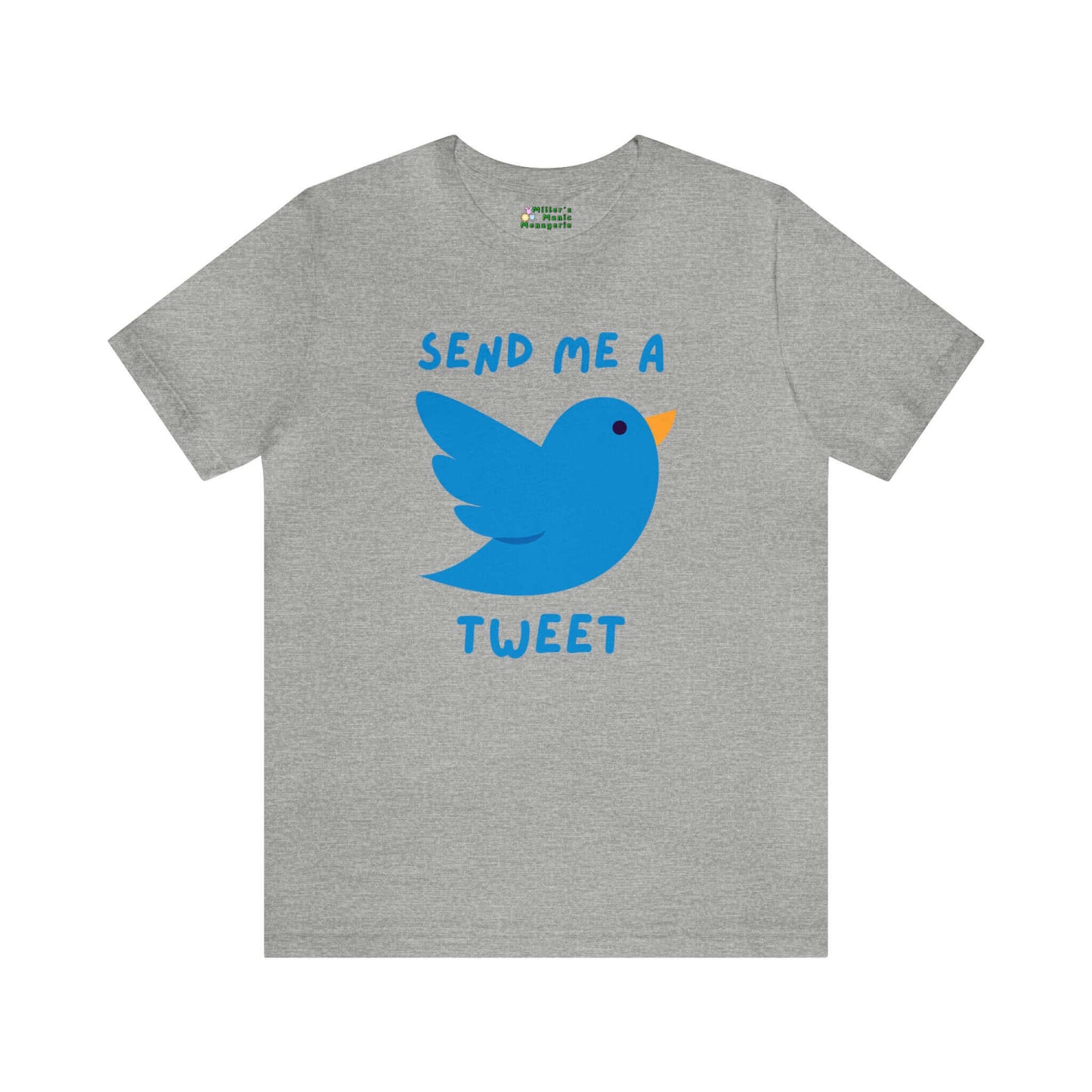 Miller_s_Manic_Menagerie_Funny_Cartoon_Bird_Tweet_Adult_Unisex_T-Shirt_Gag_Joke_Humor_Chirp_Pet_Internet_Social_Media_Tee_Athletic_Heather.jpg MillersMMMerch