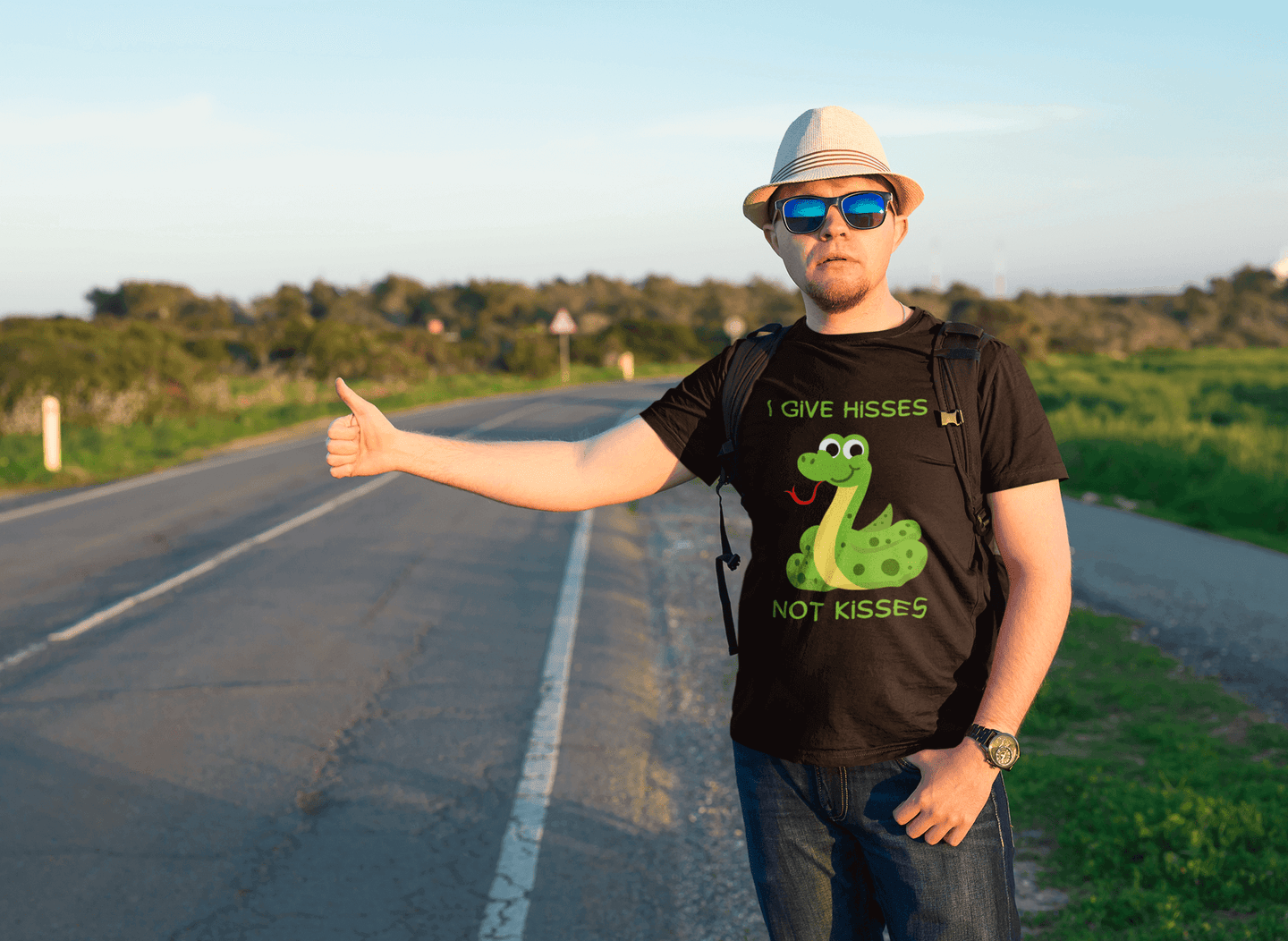 Miller_s_Manic_Menagerie_Funny_Cartoon_Snake_Humor_Adult_Unisex_T-Shirt_Gag_Gift_Dad_Joke_Reptile_Hiss_Kiss_Pun_Present_Tee_1.png MillersMMMerch