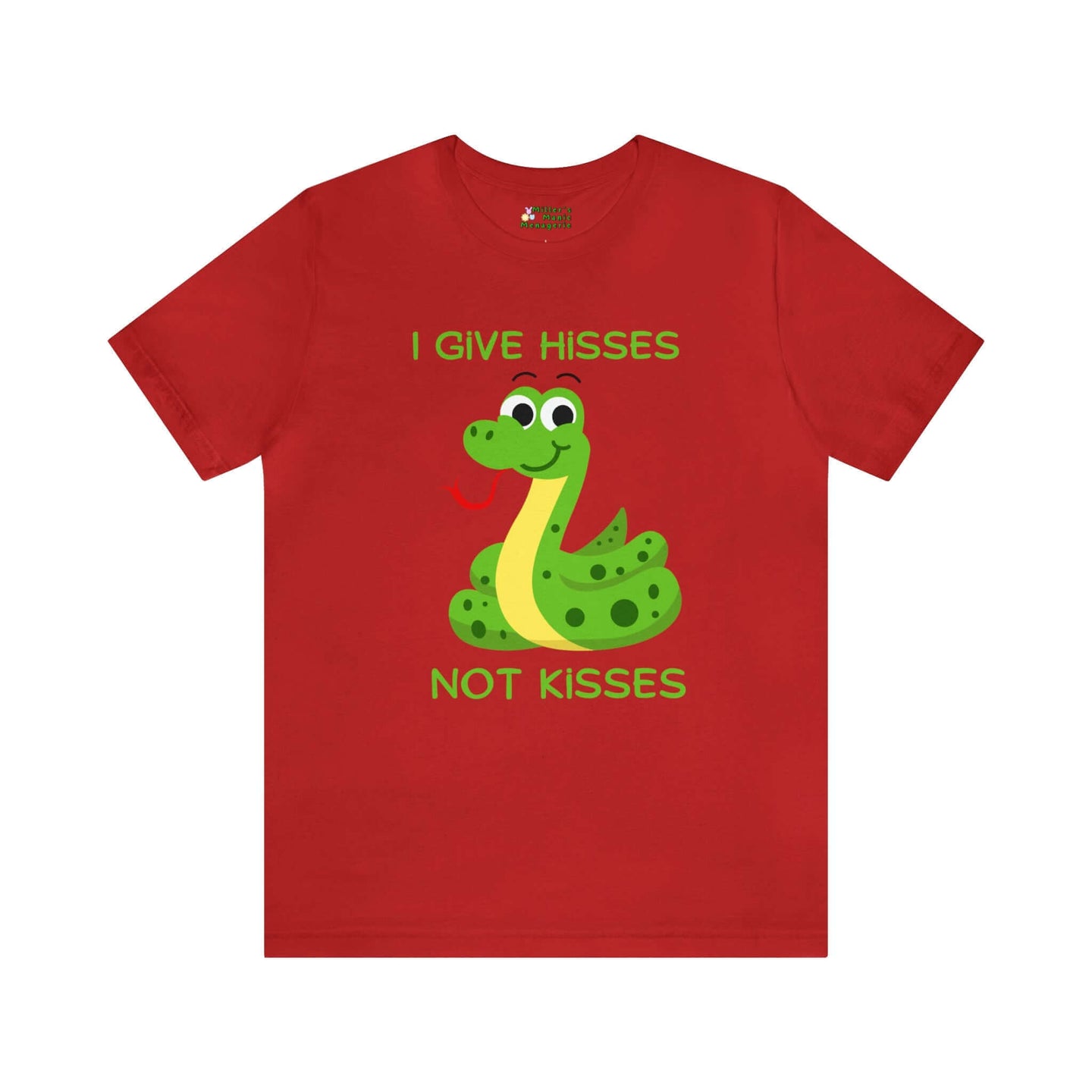 Miller_s_Manic_Menagerie_Funny_Cartoon_Snake_Humor_Adult_Unisex_T-Shirt_Gag_Gift_Dad_Joke_Reptile_Hiss_Kiss_Pun_Present_Tee_Red.jpg MillersMMMerch