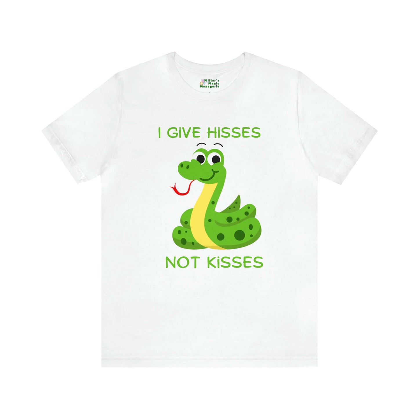 Miller_s_Manic_Menagerie_Funny_Cartoon_Snake_Humor_Adult_Unisex_T-Shirt_Gag_Gift_Dad_Joke_Reptile_Hiss_Kiss_Pun_Present_Tee_White.jpg MillersMMMerch