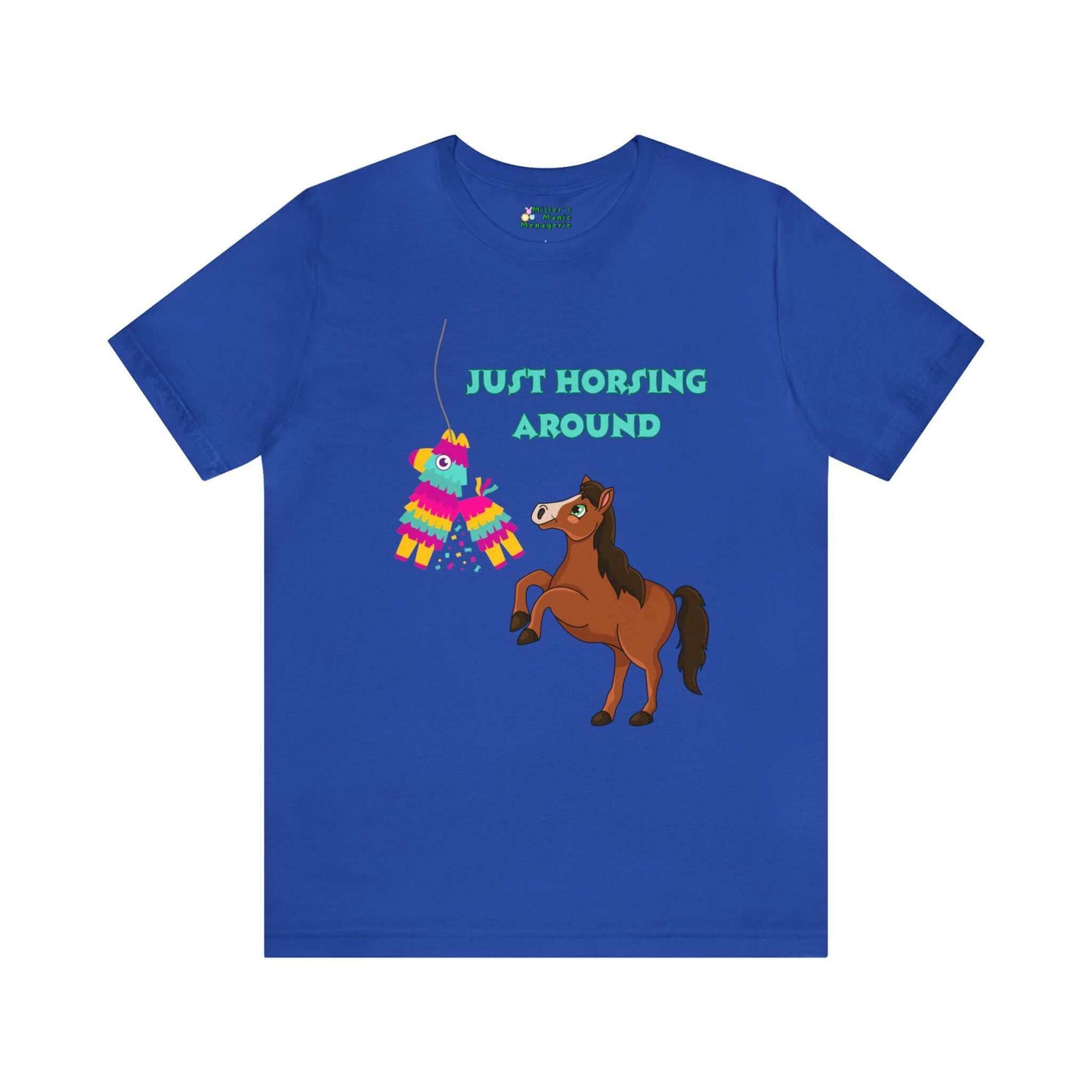 Miller_s_Manic_Menagerie_Funny_Cartoon_Horse_Pinata_Adult_Unisex_T-Shirt_Pony_Dad_Joke_Gag_Gift_Humor_Pun_Prank_Present_Tee_Royal_Blue.jpg MillersMMMerch