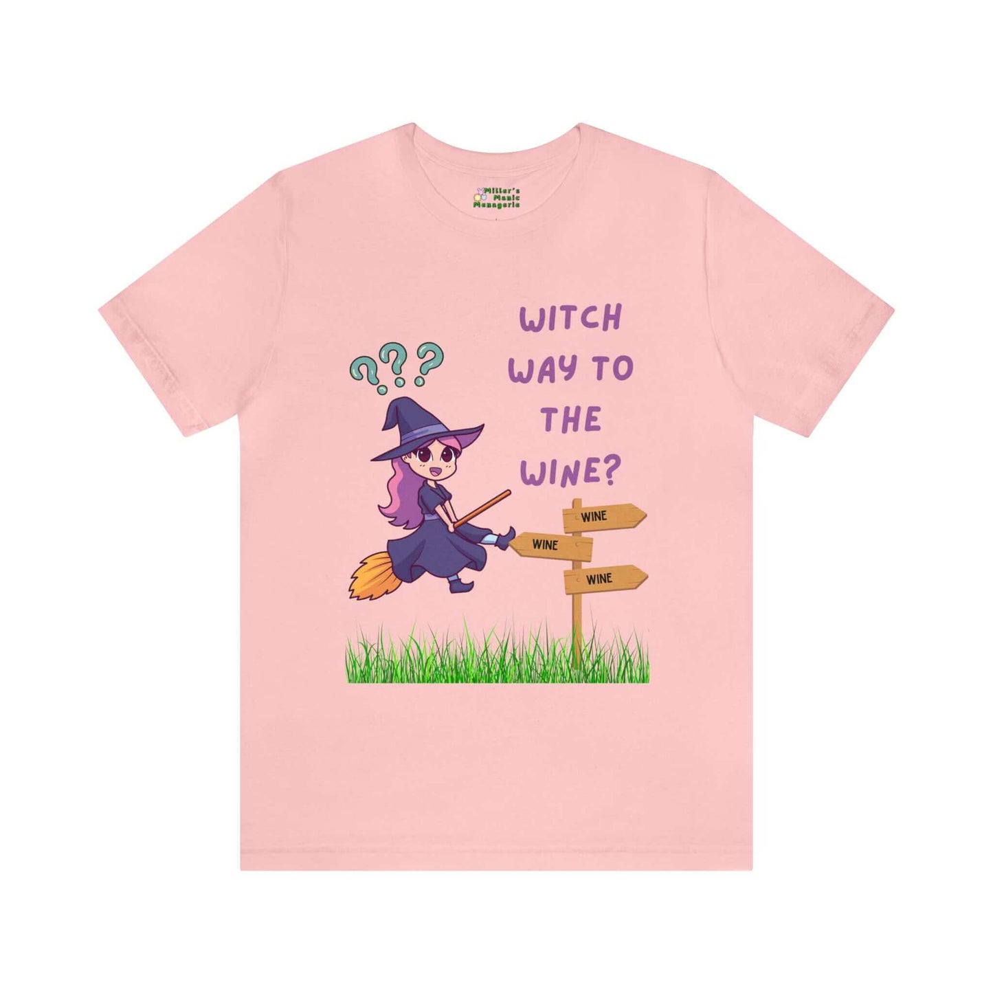 Miller_s_Manic_Menagerie_Cartoon_Halloween_Witch_Humor_Adult_Unisex_T-Shirt_Wine_Funny_Dad_Joke_Gag_Gift_Booze_Drink_Pun_Tee_Pink.jpg MillersMMMerch