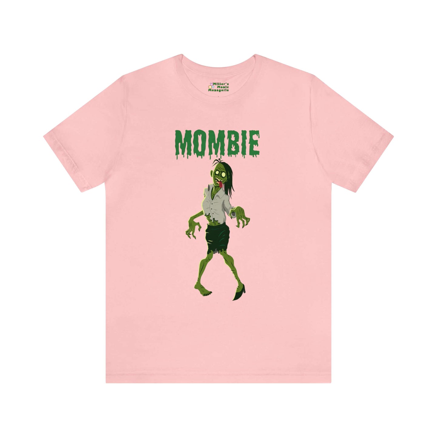 Miller_s_Manic_Menagerie_Funny_Halloween_Cartoon_Zombie_Adult_Unisex_T-Shirt_Mom_Creepy_Scary_Spooky_Humor_Dad_Joke_Gag_Tee_Pink.jpg MillersMMMerch