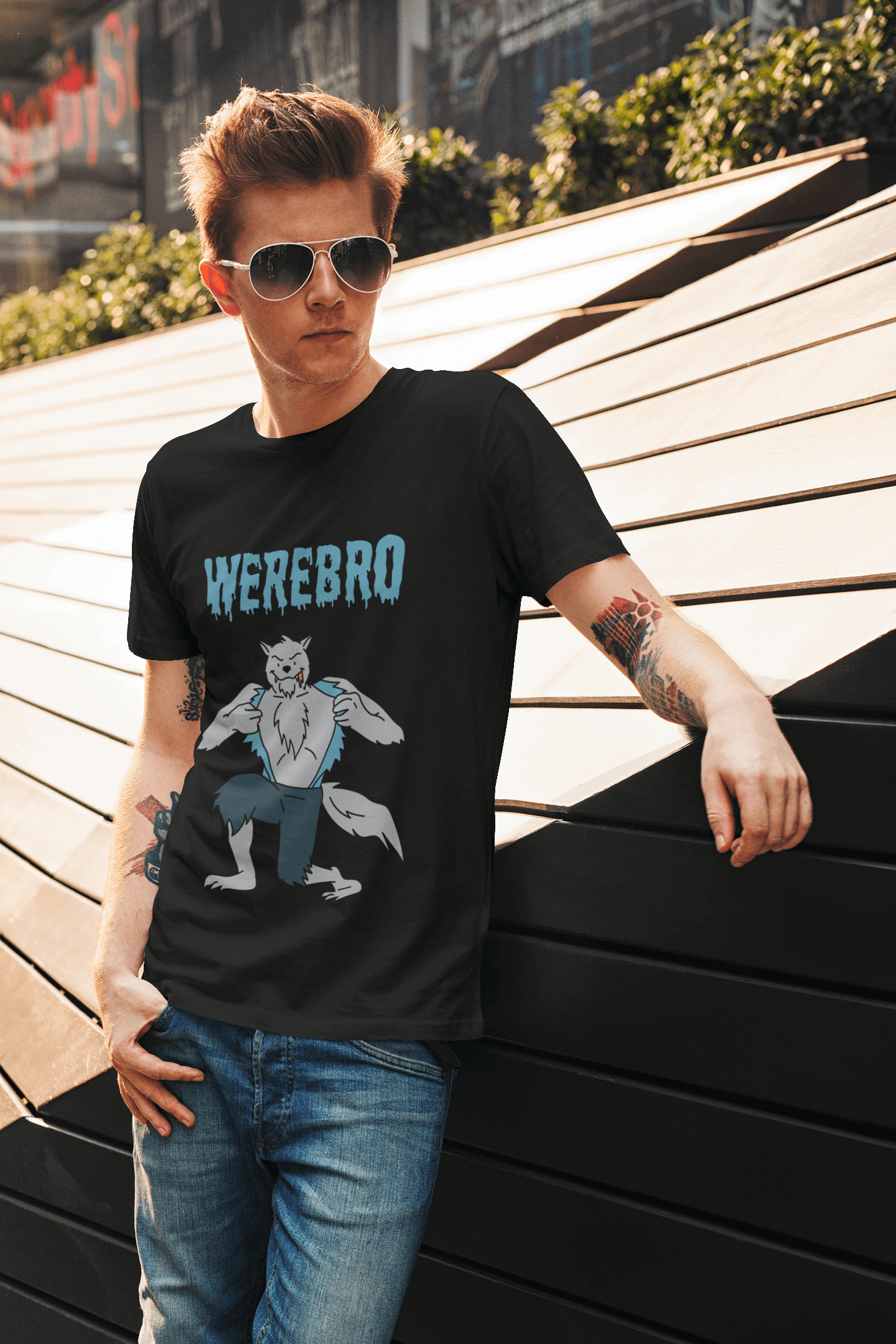 Miller_s_Manic_Menagerie_Funny_Halloween_Cartoon_Werewolf_Adult_Unisex_T-Shirt_Brother_Spooky_Scary_Dad_Joke_Gag_Humor_Tee_5.png MillersMMMerch