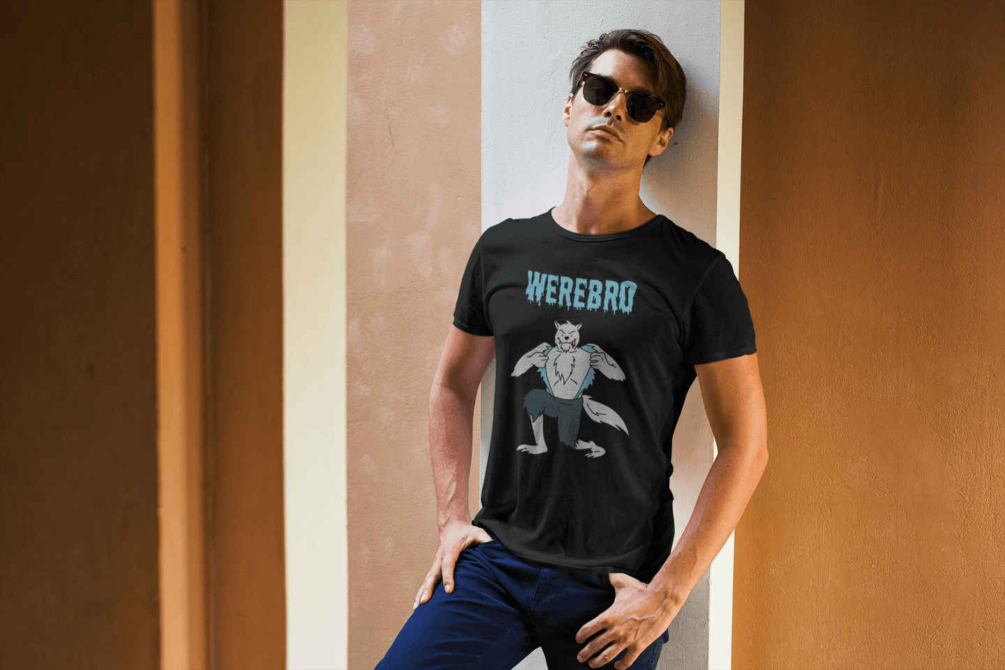 Miller_s_Manic_Menagerie_Funny_Halloween_Cartoon_Werewolf_Adult_Unisex_T-Shirt_Brother_Spooky_Scary_Dad_Joke_Gag_Humor_Tee_1.png MillersMMMerch