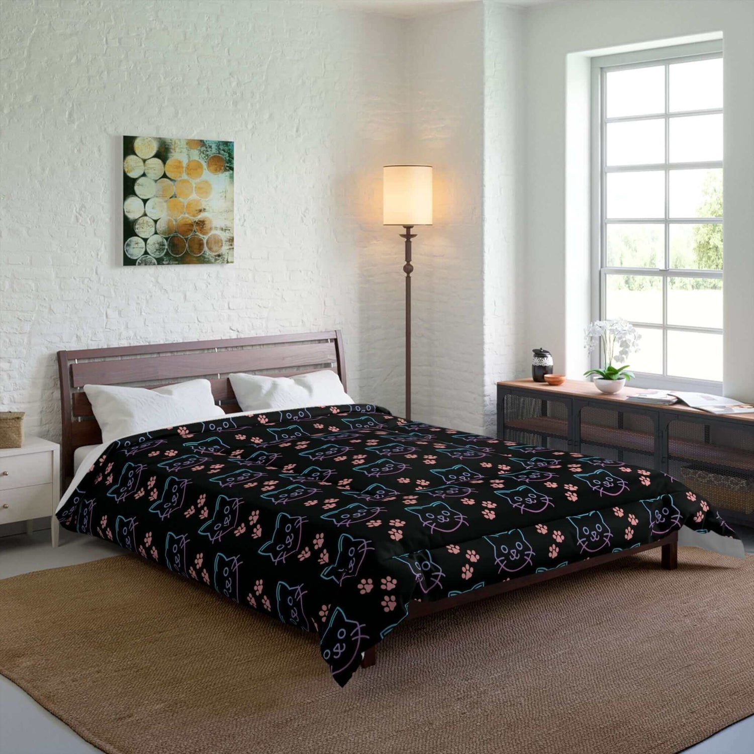 Miller_s_Manic_Menagerie_Gradient_Kitty_Cat_Bed_Comforter_Fur_Daddy_Meow_Mommy_Kitten_Home_Duvet_Blanket_Cozy_Sheet_1.jpg Miller's Manic Menagerie