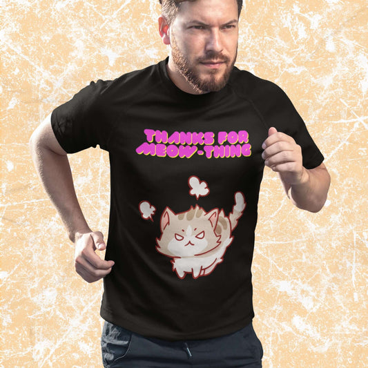 ThanksForMeow-thingFunnyCartoonNothingCatAdultUnisexT-Shirt_HumorPetJokeTeeShirtbyMiller_sManicMenagerie1.jpg Miller's Manic Menagerie