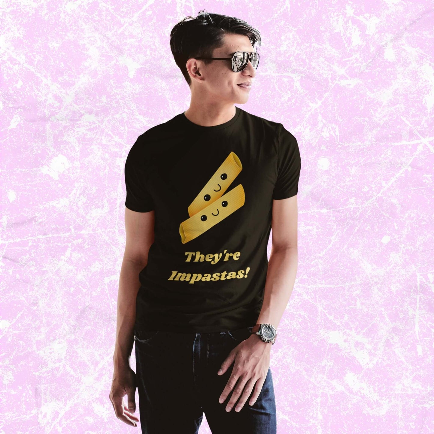 They_reImpastasFunnyCartoonPastaPunAdultUnisexT-Shirt_FoodHumorJokeTeeShirtbyMiller_sManicMenagerie1.jpg Miller's Manic Menagerie