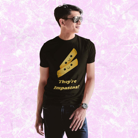 They_reImpastasFunnyCartoonPastaPunAdultUnisexT-Shirt_FoodHumorJokeTeeShirtbyMiller_sManicMenagerie1.jpg Miller's Manic Menagerie