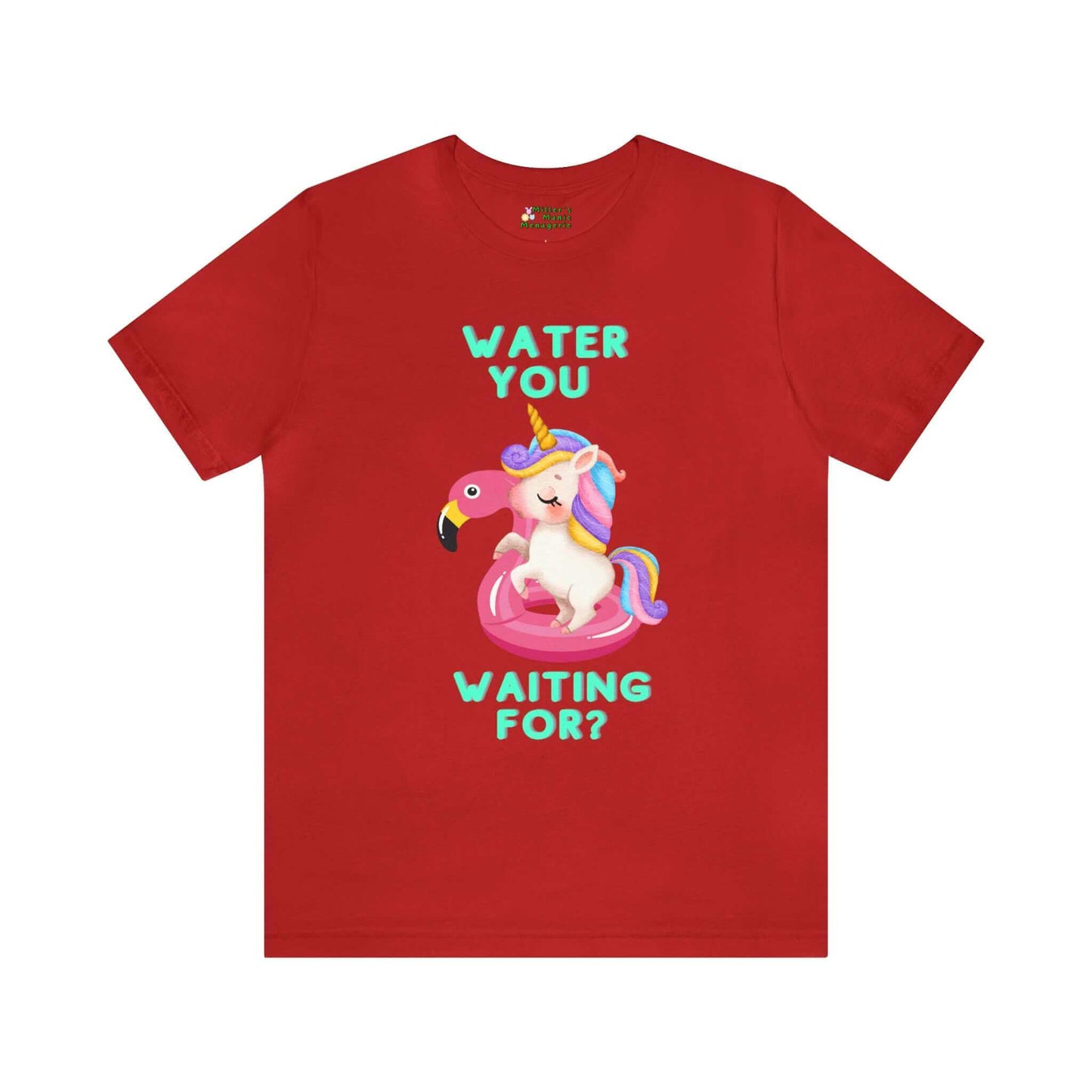 Miller_s_Manic_Menagerie_Funny_Cartoon_Unicorn_Adult_Unisex_T-Shirt_Water_Pool_Summer_Joke_Gag_Pun_Gift_Pony_Rainbow_Tee_Red.jpg MillersMMMerch